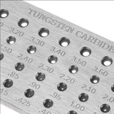 Tungsten Carbide Wire Drawplate - 52 Round Holes - 0.26 to 4.10mm