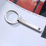 Custom Engraved Stainless Steel Bar Keychain