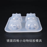 4 Grid Chicken & Pig Silicone Mold Epoxy Resin Crafts