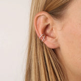 4-layer Zircon Ear Bone Clip, European American Joker Ear Clip