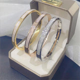 Four-leaf Clover Bracelet Zircon Titanium Steel Jewelry