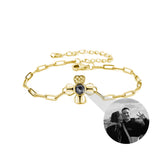Four Leaf Clover Photos Projection Bracelet Personality Jewelry For Women Men