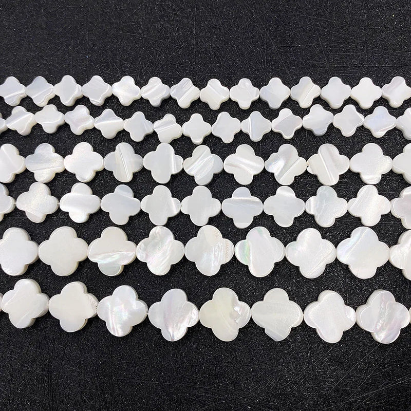 Natural Shell 8-12mm Flower Beads for DIY Jewelry Making