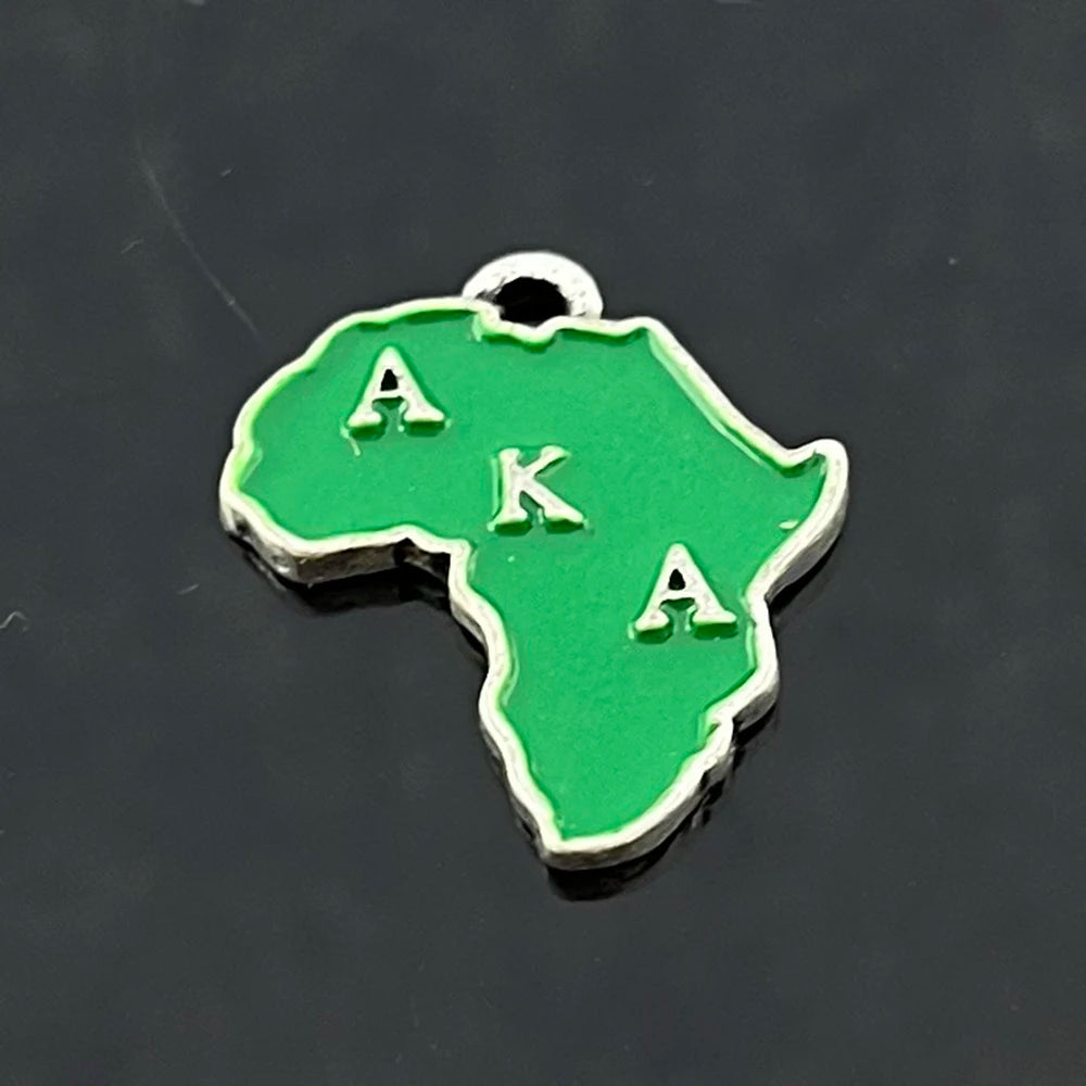 Alloy Map Pendant Sisters Sorority Club Four Colors Letter Accessory
