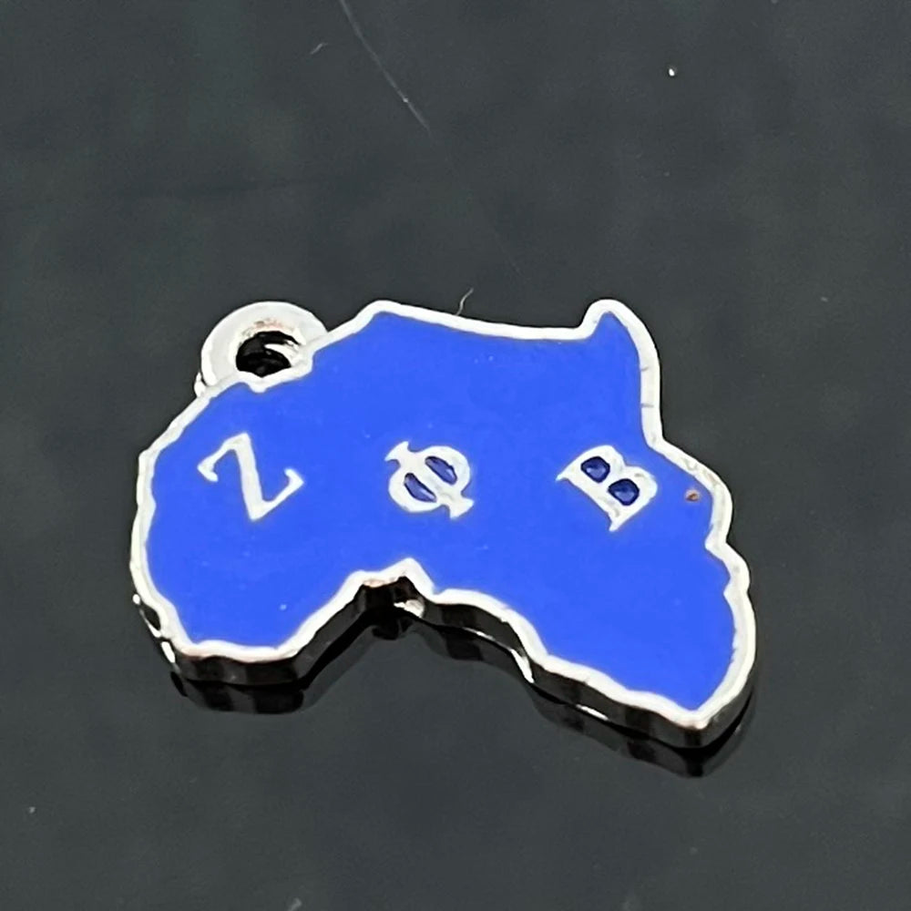 Alloy Map Pendant Sisters Sorority Club Four Colors Letter Accessory