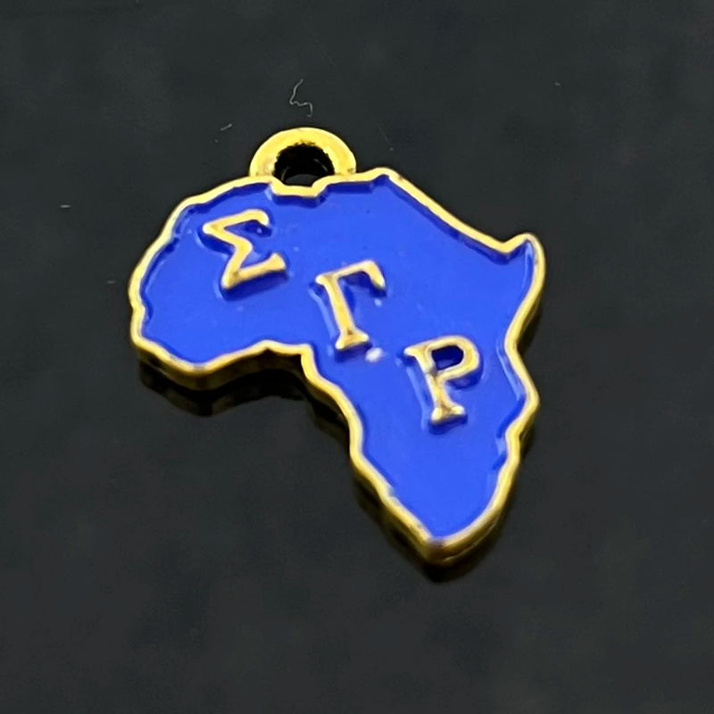 Alloy Map Pendant Sisters Sorority Club Four Colors Letter Accessory