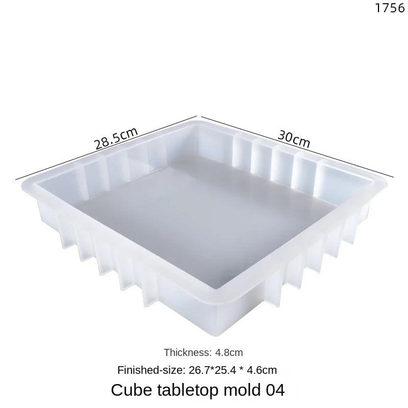 Epoxy Resin Square Silica Gel Mold for DIY Jewelry Plate