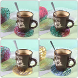 4-Wave Round Silicon Gel Epoxy Resin Mold for Cup Cushion Base and Support