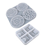 4-Wave Round Silicon Gel Epoxy Resin Mold for Cup Cushion Base and Support