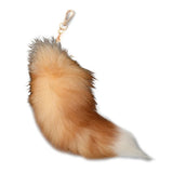 Fluffy Fox-Tail Keychain Plush Keyring