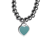 Foxanry LOVE Heart Bead Chain Elastic Bracelet Wedding Party Jewelry