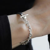 Foxanry Geometric Chain Bracelet for Women Couples Birthday Jewelry