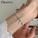 Foxanry Fish Pendant Beaded Bracelet for Women - Good Luck Birthday Jewelry