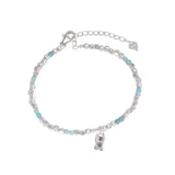 Foxanry Fish Pendant Beaded Bracelet for Women - Good Luck Birthday Jewelry
