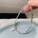 Foxanry Fish Pendant Beaded Bracelet for Women - Good Luck Birthday Jewelry