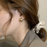 Foxanry INS Silver Bead Earrings for Women Wedding Party Bride Gift