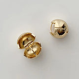 Foxanry INS Silver Bead Earrings for Women Wedding Party Bride Gift