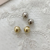 Foxanry INS Silver Bead Earrings for Women Wedding Party Bride Gift