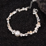 Foxanry Irregular Geometric Chain Bracelets for Women Couples