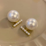 Foxanry Pearl Stud Earrings Wedding Gift Jewelry