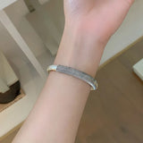Foxanry Minimalist Silver Bracelet for Women