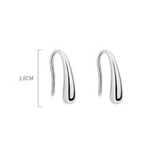 Foxanry Minimalist Silver Stud Earrings for Women Rose Plated Jewelry