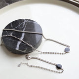 Foxanry Minimalist Stamp Splicing Chain Necklace Punk Vintage Pendant