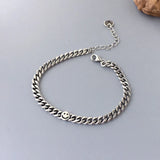 Foxanry Silver Bracelet for Women Charm Star Smiley Party Jewelry