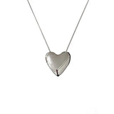 Foxanry Silver Necklace Love Heart Pendant Party Jewelry for Women