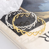 Foxanry Silver Open Bracelet for Women Vintage Couples Bangles