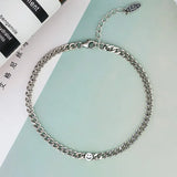 Foxanry Silver Smiley Face Bracelet for Women