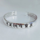 Foxanry Silver Vintage Bracelets for Women Couples, Smooth Bangles Party Jewelry