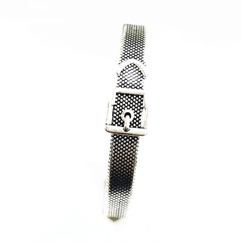 Foxanry Silver Vintage Cuff Bracelet for Women Couples