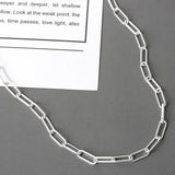 Foxanry Stamp Hiphop Necklace Geometric Clavicle Chain