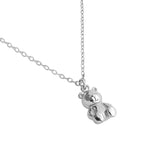 Foxanry Stamp Necklace for Women Party Jewelry Birthday Bear Pendant