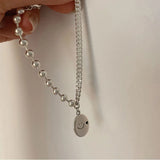 Foxanry Smiley Face Chain Bracelet Vintage Hip Hop Party Jewelry