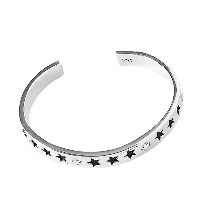 Foxanry Summer Silver Stars Bracelet
