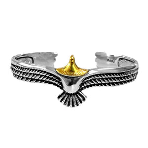 Foxanry Vintage Eagle Bracelet for Women Couples Creative Feather Geometric