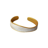 Foxanry Drop Glaze Cuff Bracelet French Minimalist Jewelry