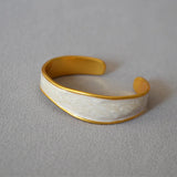 Foxanry Drop Glaze Cuff Bracelet French Minimalist Jewelry