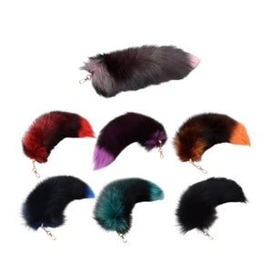 Foxes Furs Tail Tassels Keyring Charm Car Keyring Bag Pendant