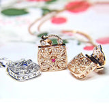 Foydjew Zircon Pendant Necklaces for Women