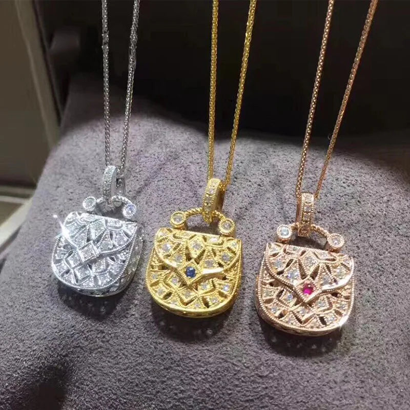 Foydjew Zircon Pendant Necklaces for Women