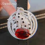 Leopard High Artificial Red Corundum Ruby Bracelets Belt Bracelet Wristband