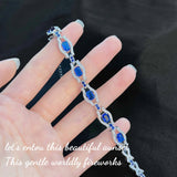 Foydjew High Artificial Sapphire Bracelets For Women