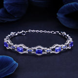 Foydjew High Artificial Sapphire Bracelets For Women