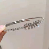 Zircon Letter Necklace Women's Collar Choker Chain