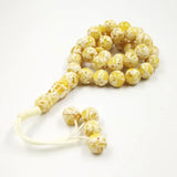 Aroma Tesbih Yellow Resin Man's Tasbih Islamic Prayer Beads