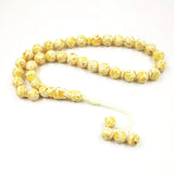 Aroma Tesbih Yellow Resin Man's Tasbih Islamic Prayer Beads