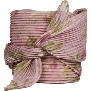 Pleats Flower Pattern Scarf